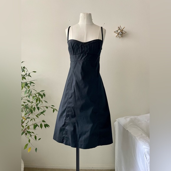 J.Crew Black machine washable, spaghetti straps. Style: 76372 Size:8 - Picture 1 of 14
